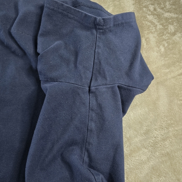 Weatherproof Men's Large Navy Casual Button Down Knit Shirt. - Picture 9 of 10